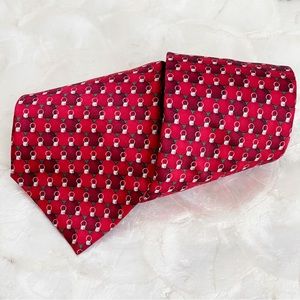 Red Christmas Ball Ornament Mens Silk Tie Christmas Classic 56” Tango